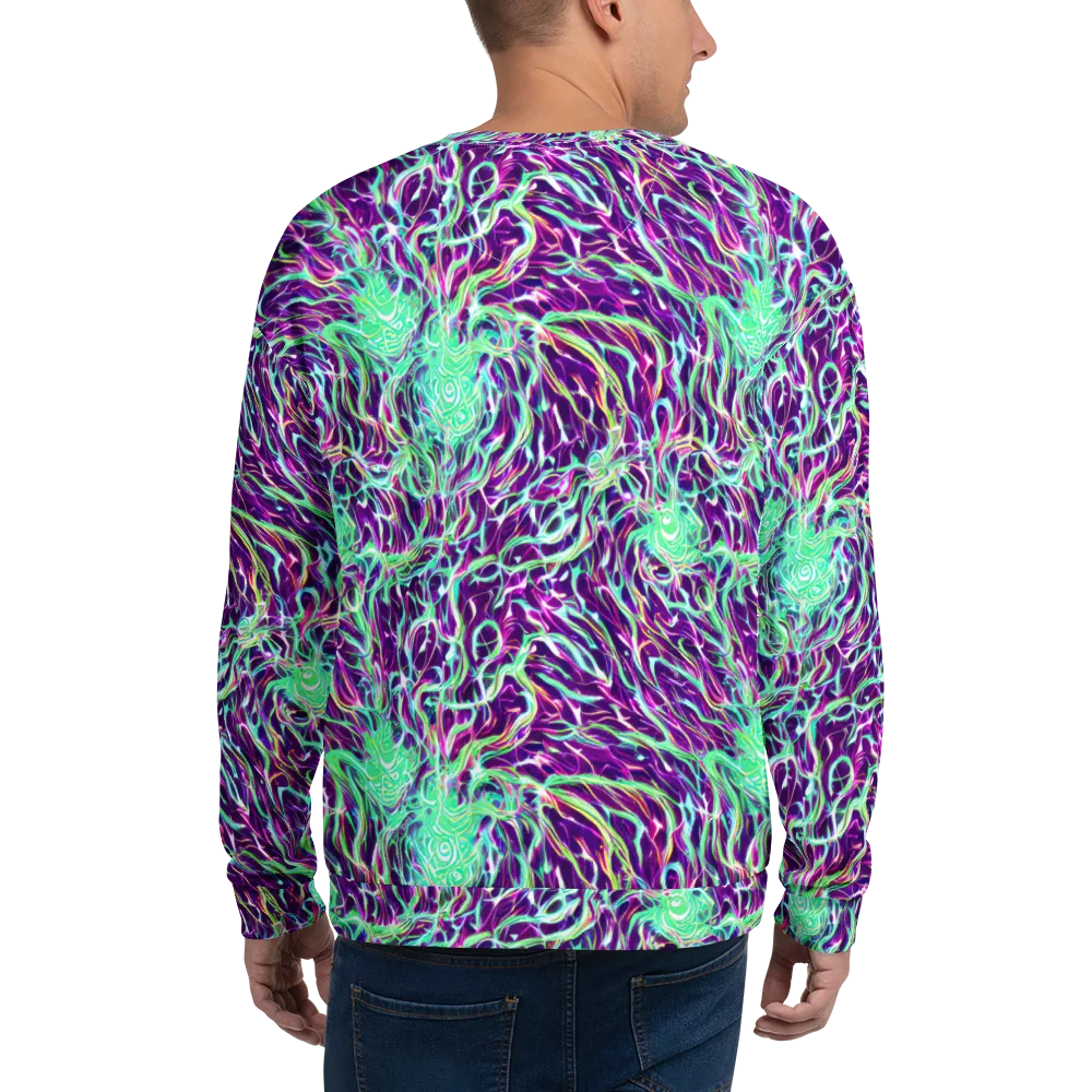 Vivid Nebula on Sweatshirt — Back