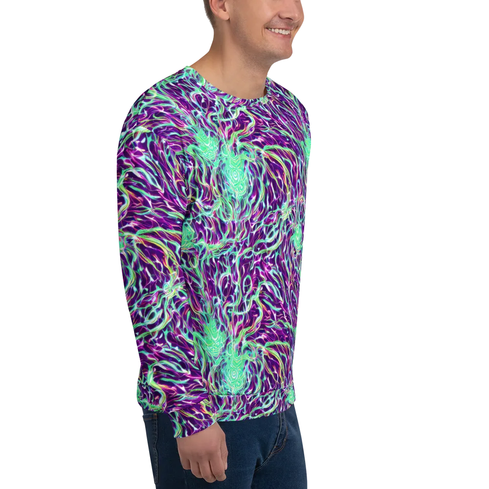Vivid Nebula on Sweatshirt — Right Front