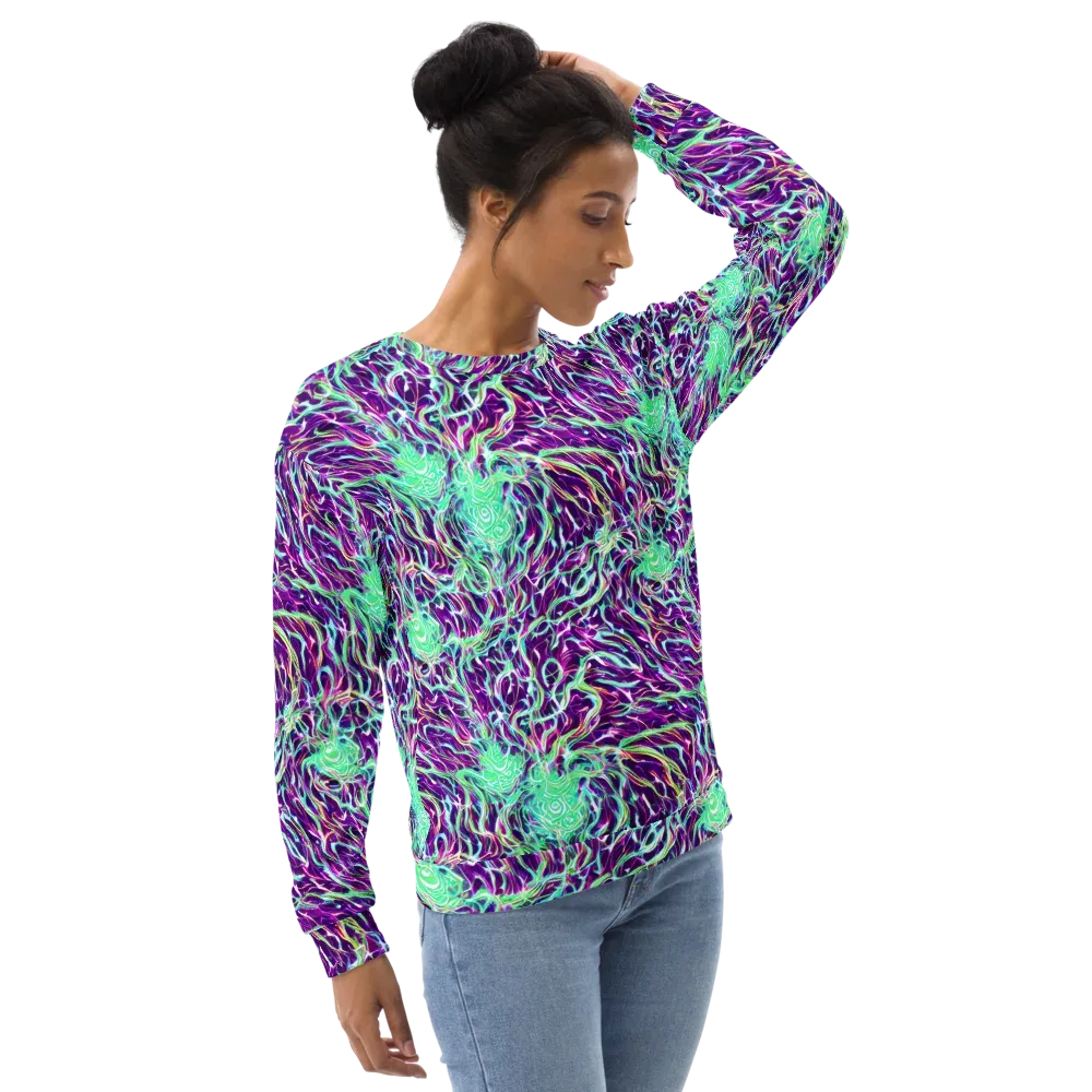 Vivid Nebula on Sweatshirt — Right Front