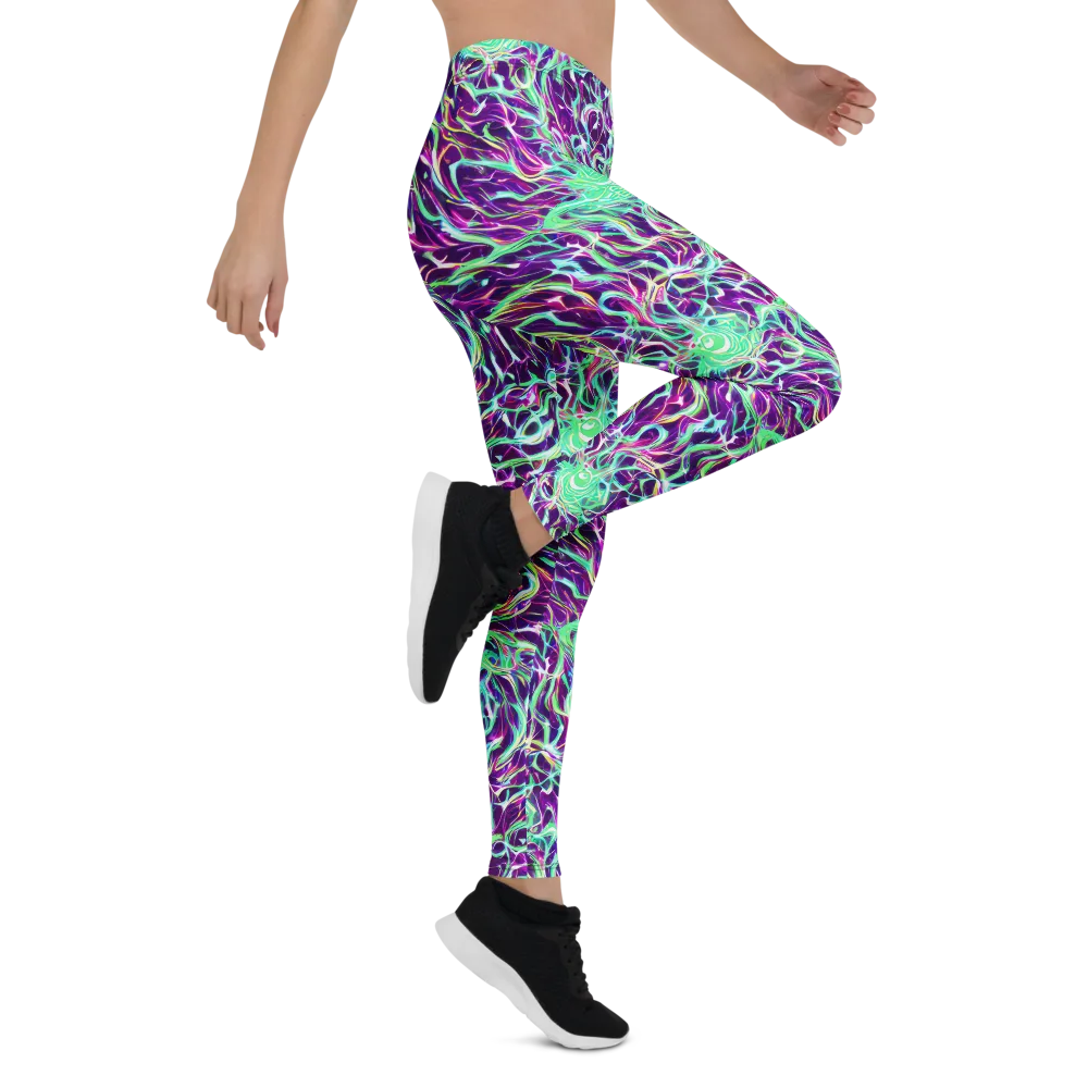 Vivid Nebula on Leggings — Right