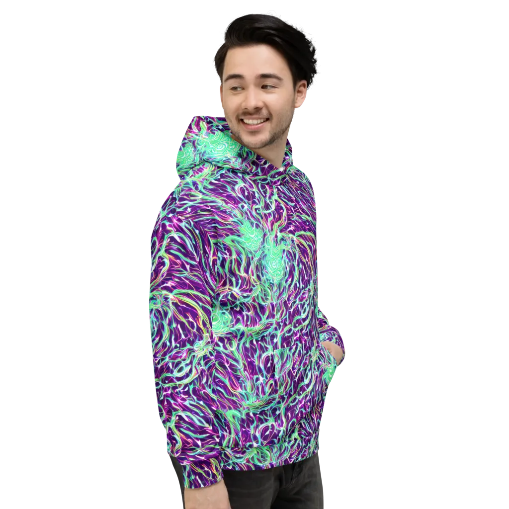 Vivid Nebula on Hoodie — Right