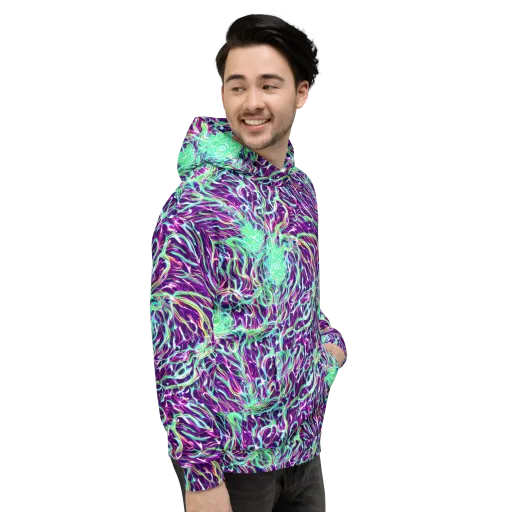 Vivid Nebula on a Hoodie