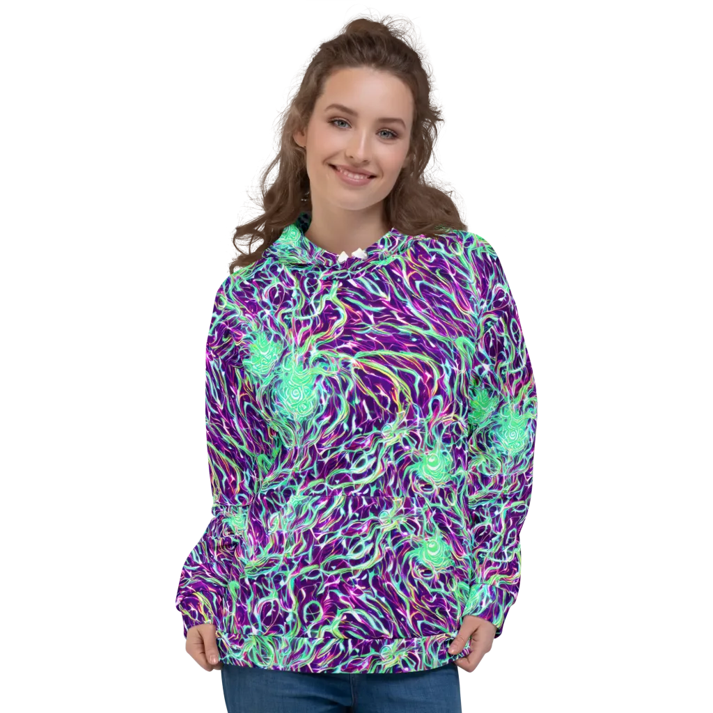 Vivid Nebula on Hoodie — Front