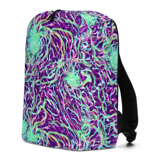 Vivid Nebula on a Minimalist Backpack