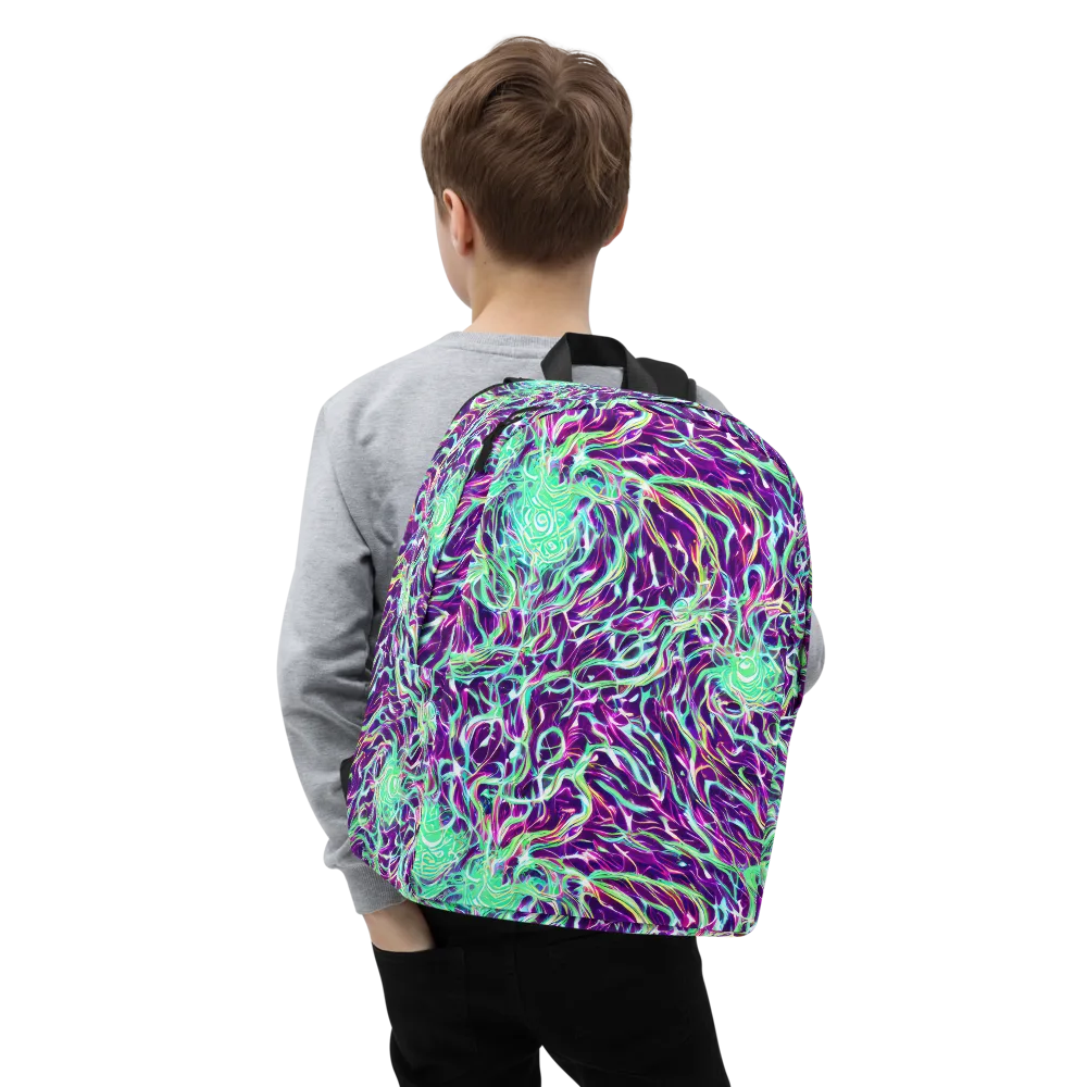 Vivid Nebula on Minimalist Backpack — Zoomed-in