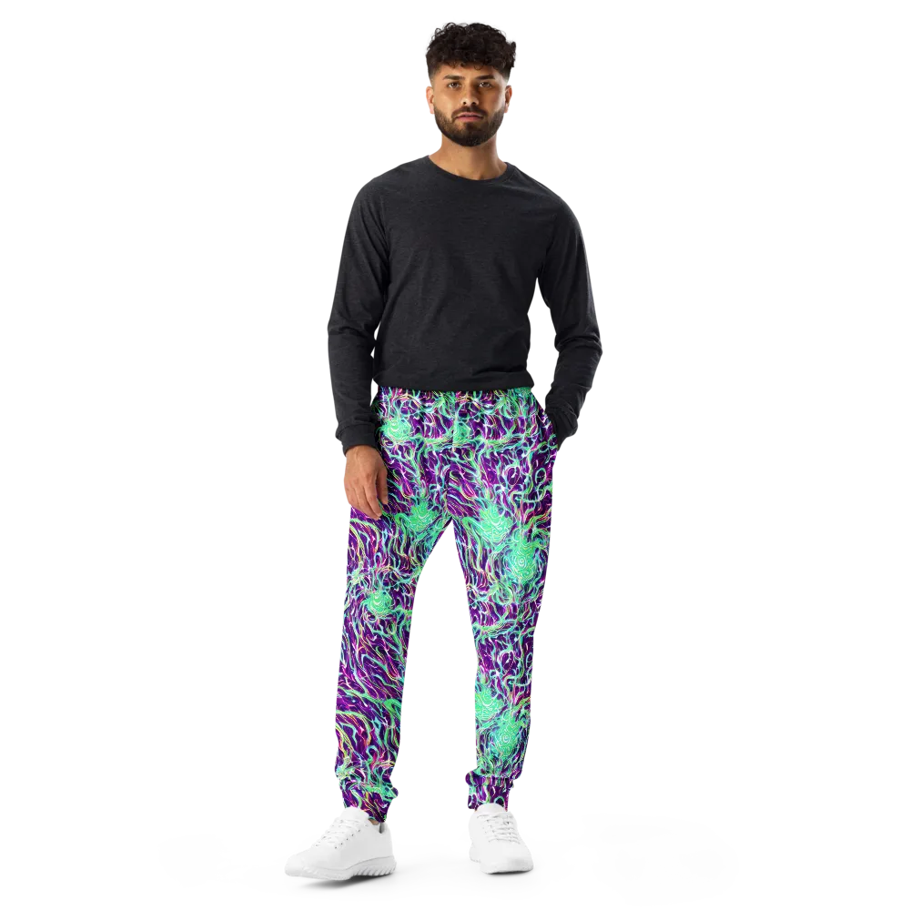 Vivid Nebula on Men's Joggers — Front
