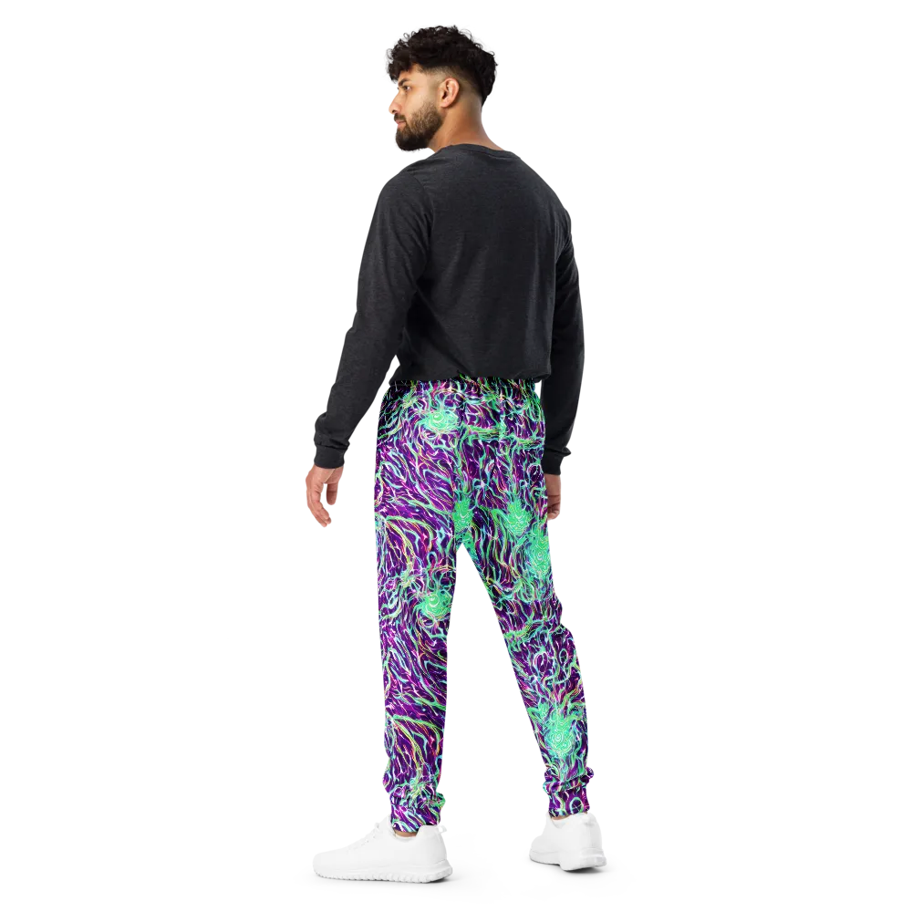 Vivid Nebula on Men's Joggers — Back