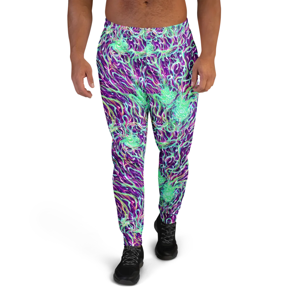 Vivid Nebula on Men's Joggers — Front