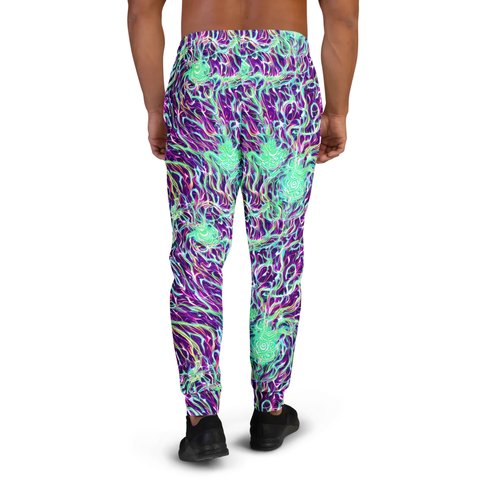 Vivid Nebula on Men's Joggers — Back
