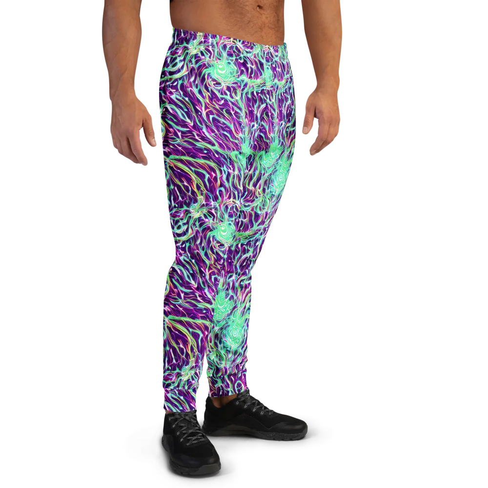 Vivid Nebula on Men's Joggers — Right