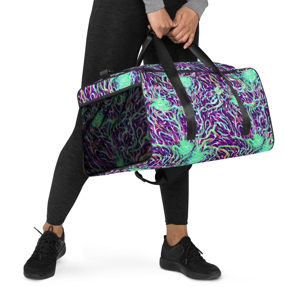 Vivid Nebula on Duffle Bag — Right Front