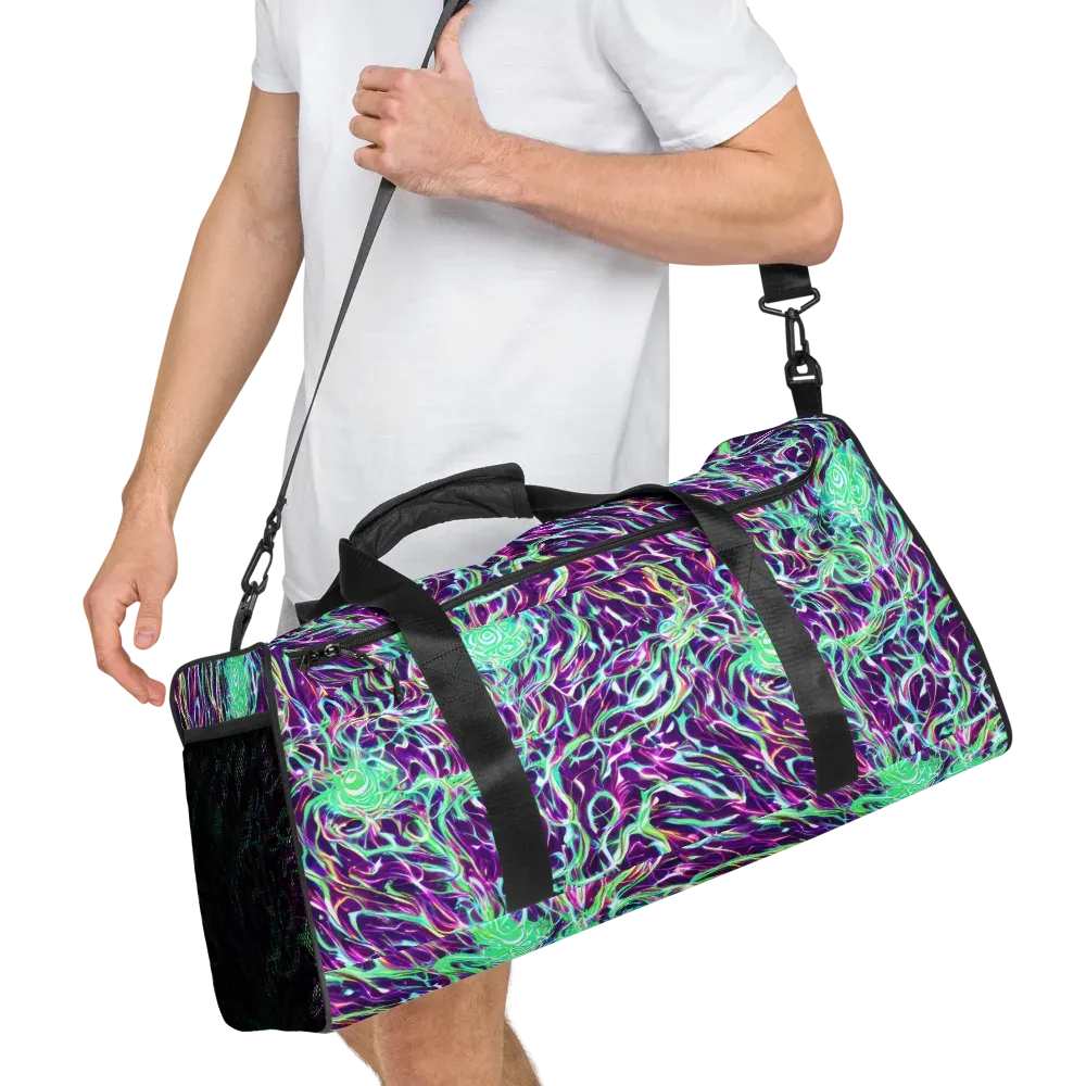 Vivid Nebula on Duffle Bag — Right Front