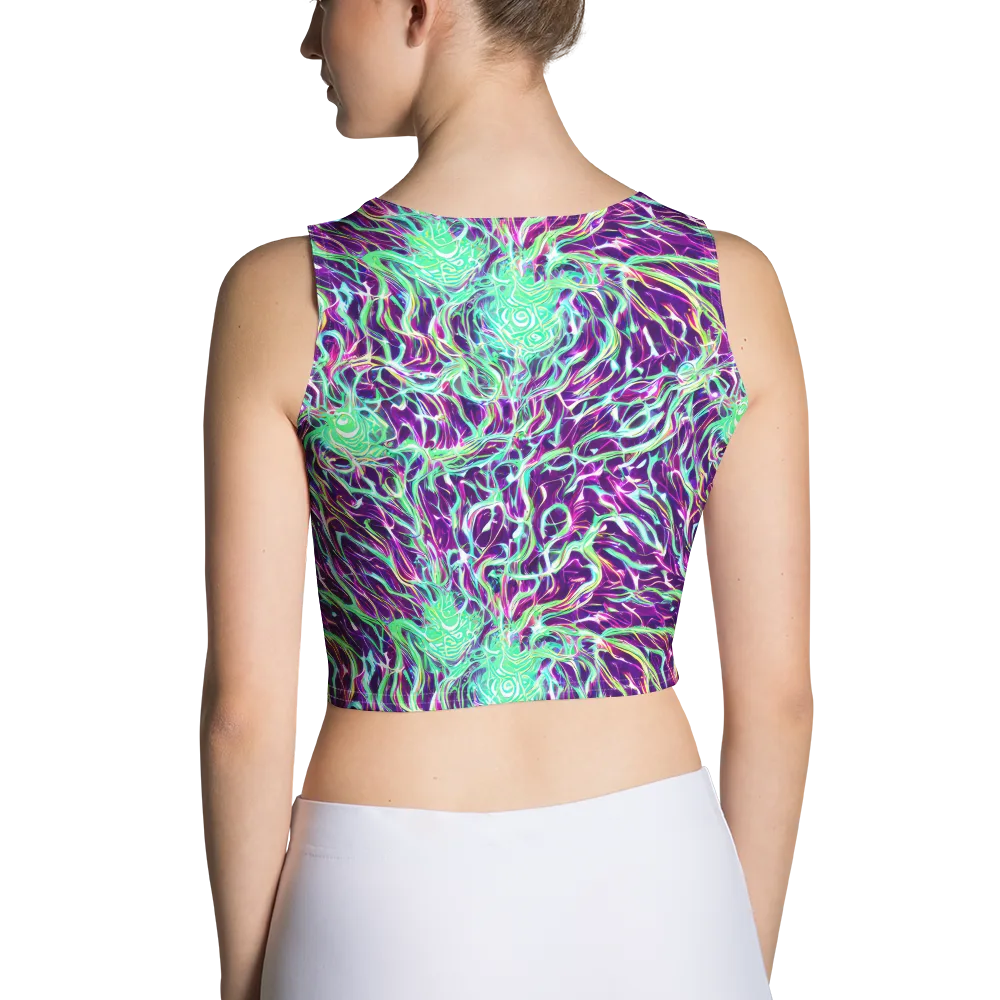 Vivid Nebula on Crop Top — Back