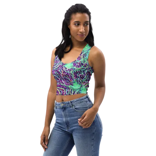 Vivid Nebula on a Crop Top