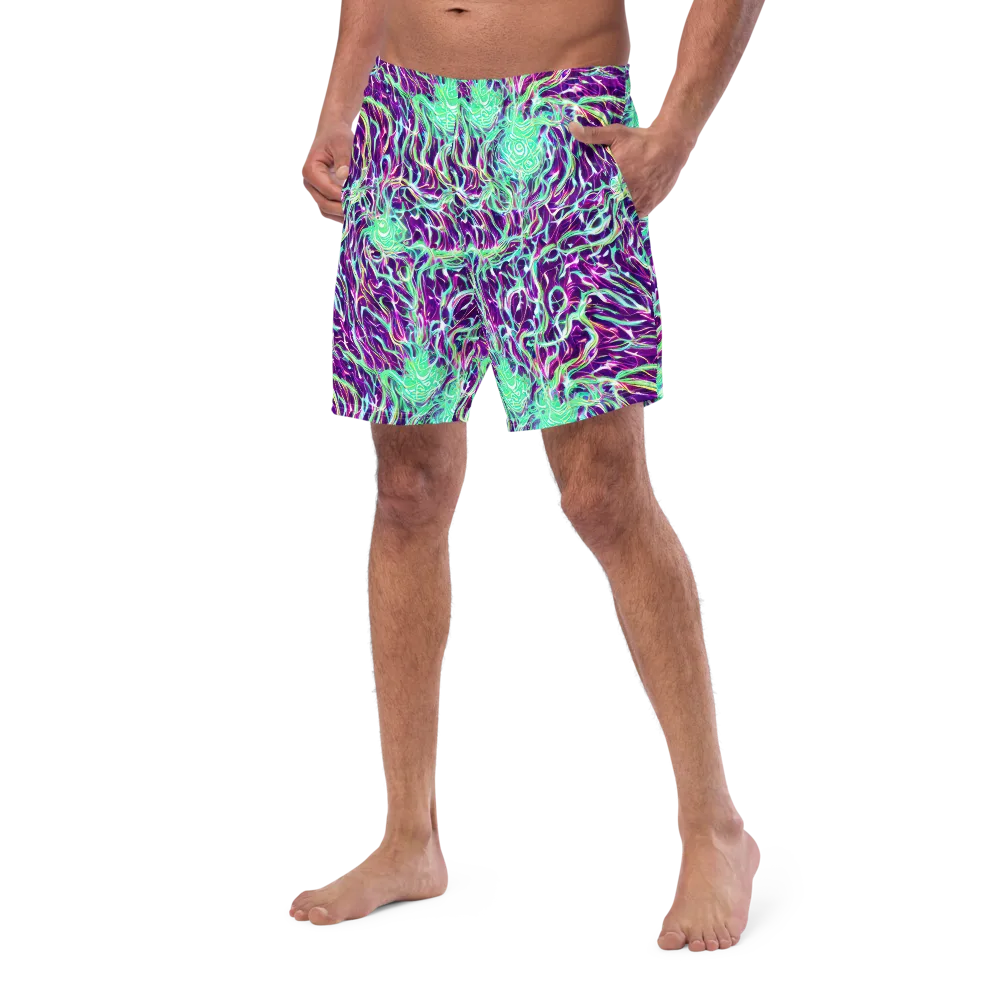 Vivid Nebula on Swim Trunks — Left Front