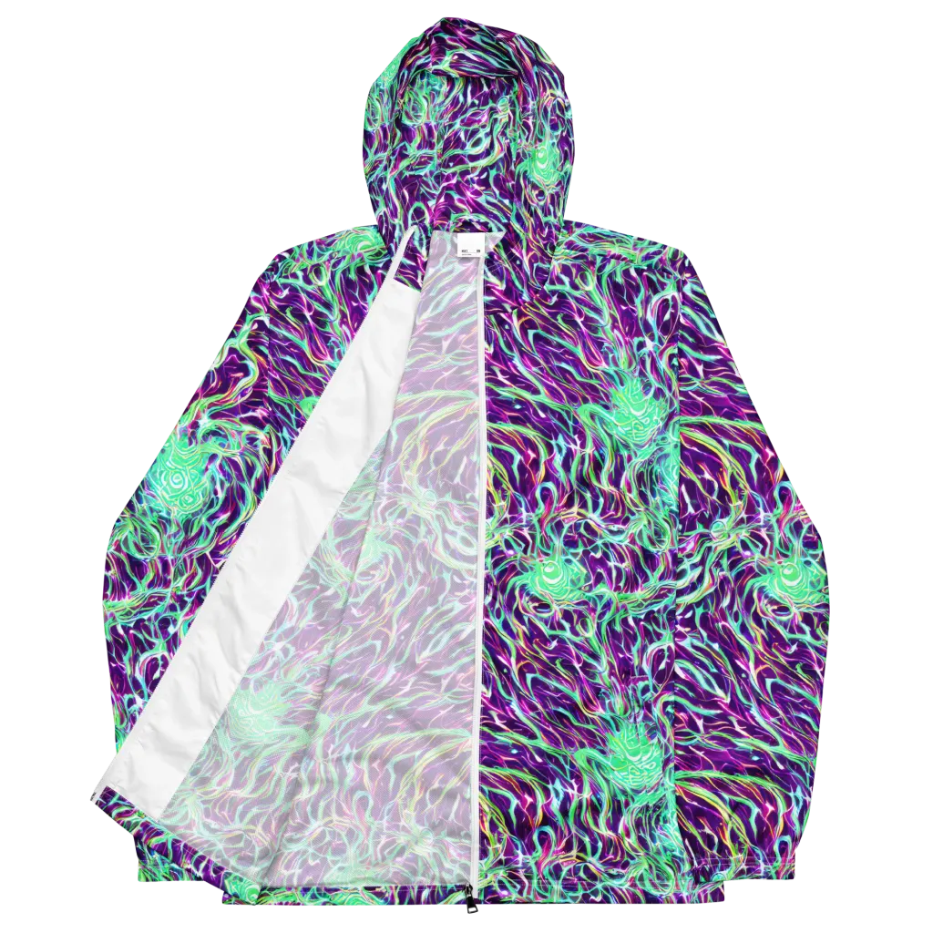 Vivid Nebula on Men's Windbreaker — Front