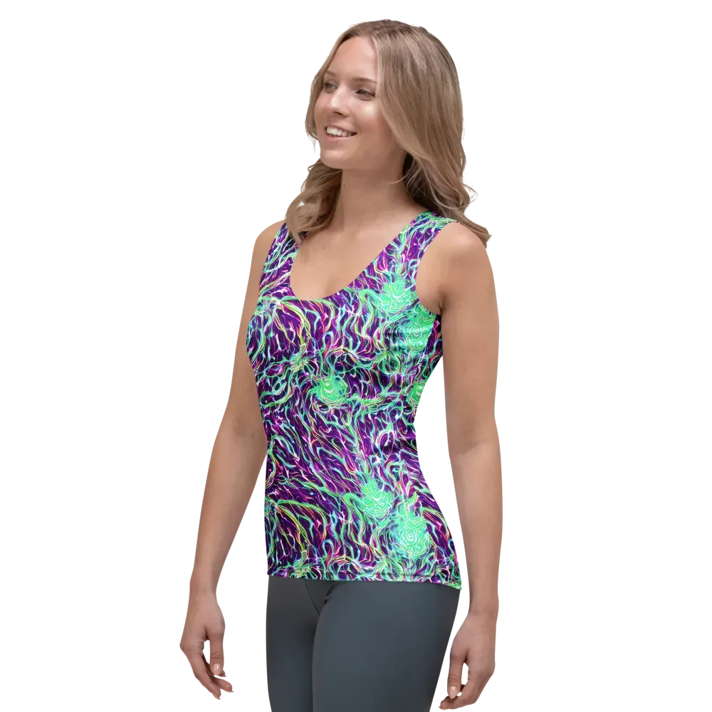 Vivid Nebula on Women's Tank Top — Left Front