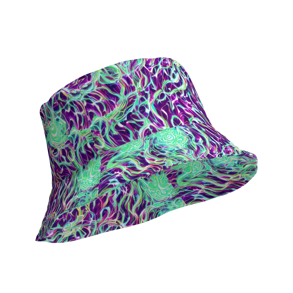Vivid Nebula on Reversible Bucket Hat — Product details Outside