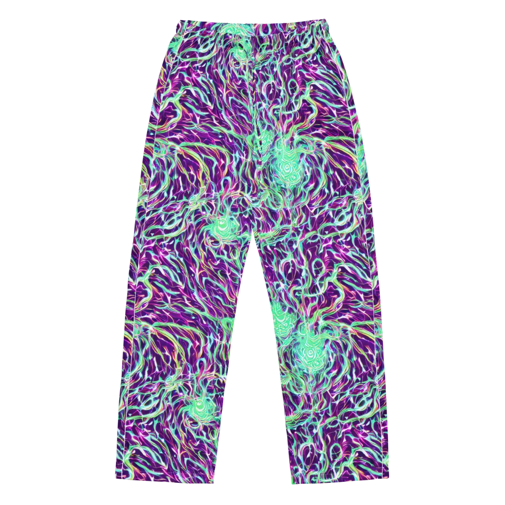 Vivid Nebula on Women's Pajama Pants — Front