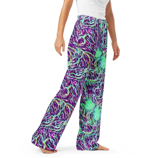 Vivid Nebula on a Women's Pajama Pants