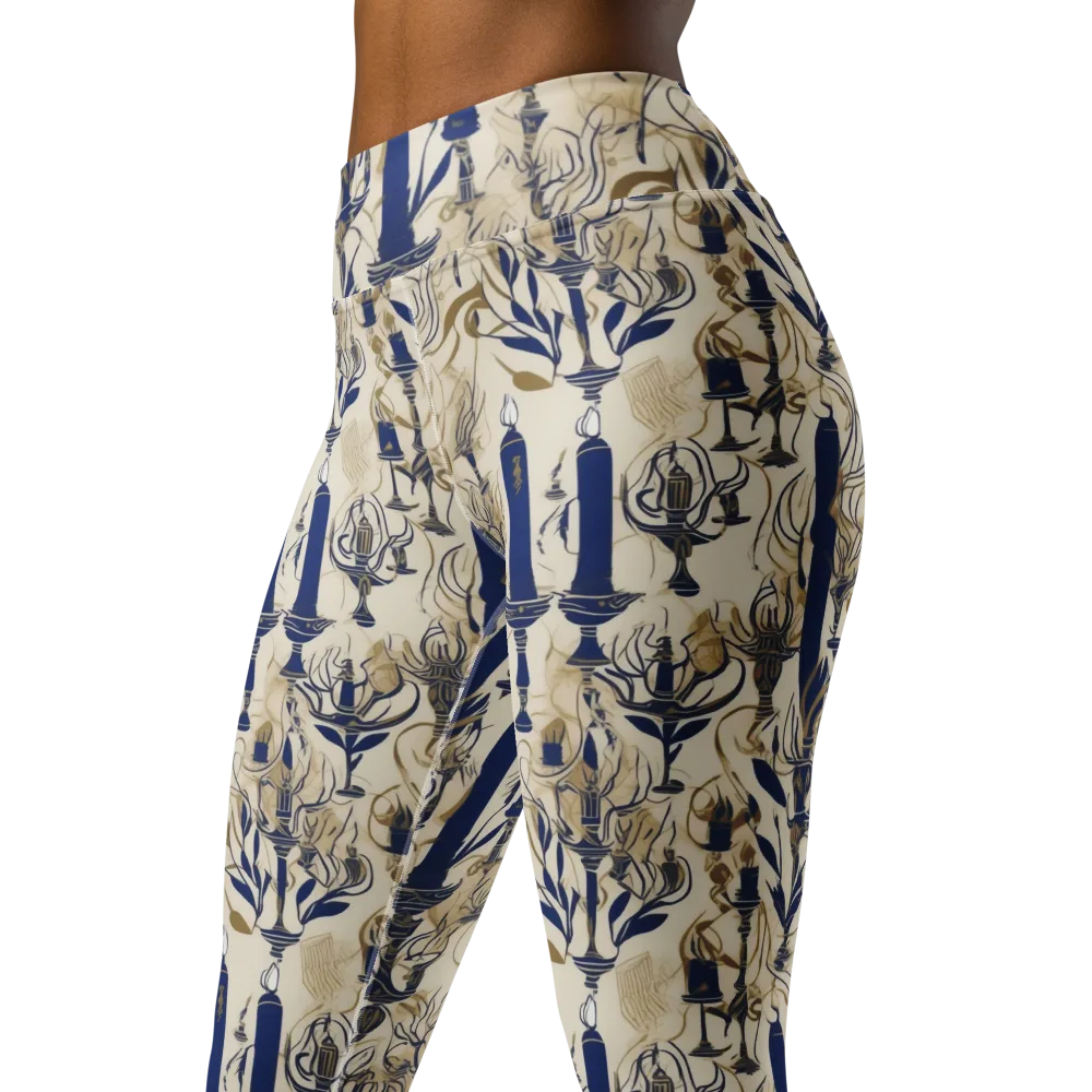 Candlelit Conservatory on Yoga Leggings — Left Front