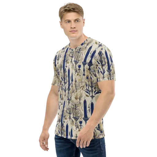 Candlelit Conservatory on a Men's Crew Neck T-Shirt