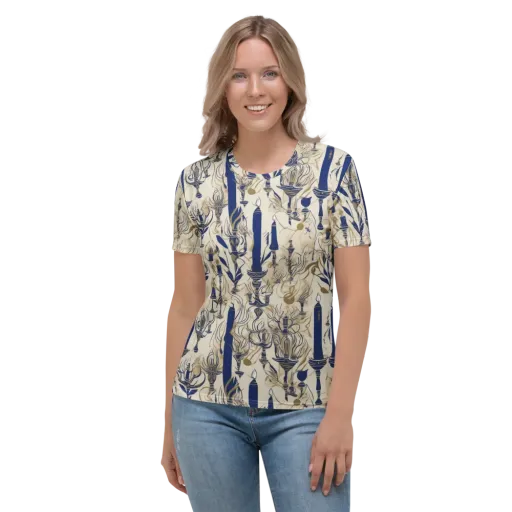 Candlelit Conservatory on a Women's Crew Neck T-Shirt