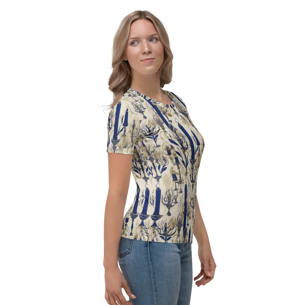 Candlelit Conservatory on Women's Crew Neck T-Shirt — Right