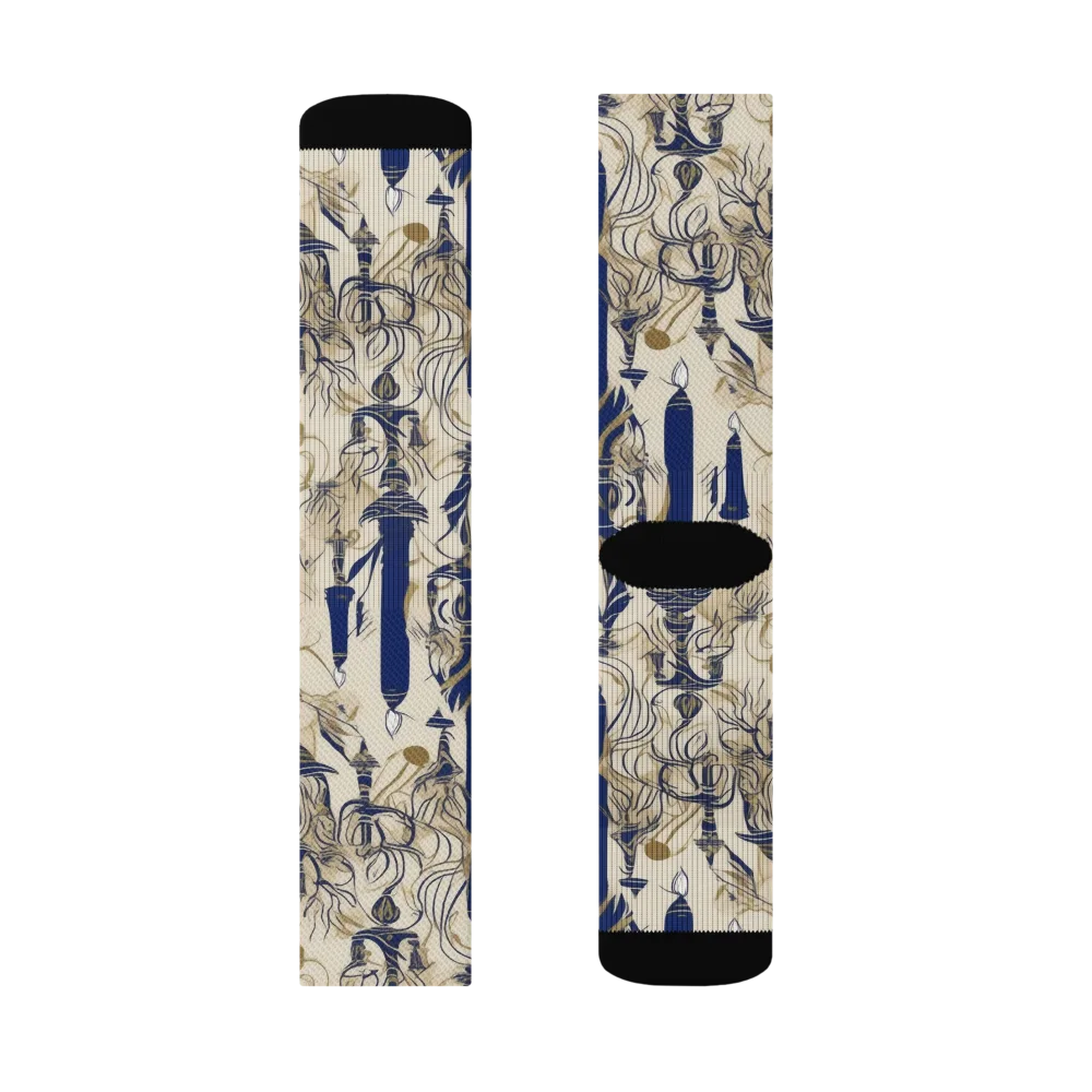 Candlelit Conservatory on Socks — Left Sock