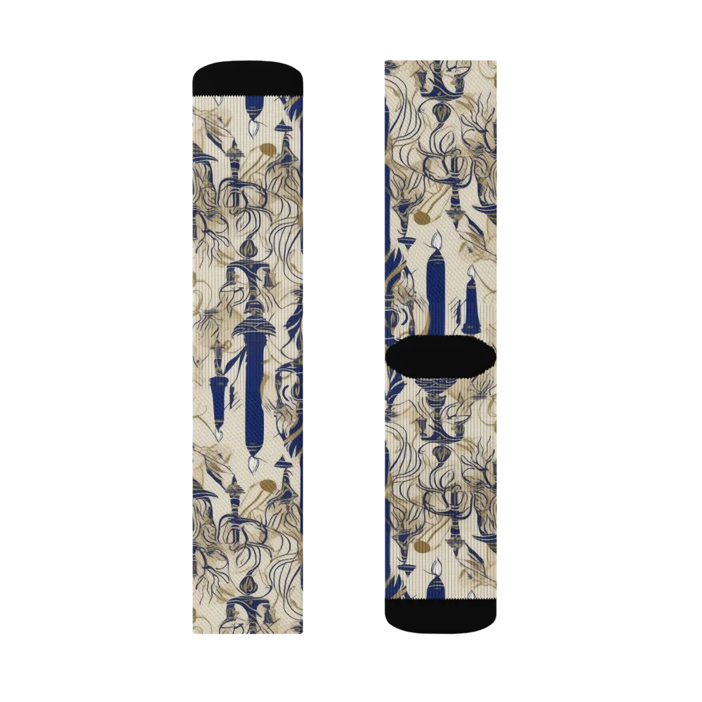 Candlelit Conservatory on Socks — Right Sock