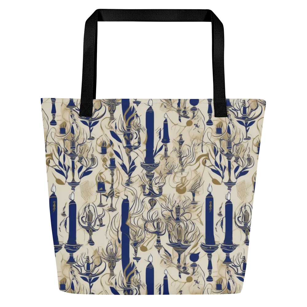 Candlelit Conservatory on Large Tote Bag W/ Pocket — Front