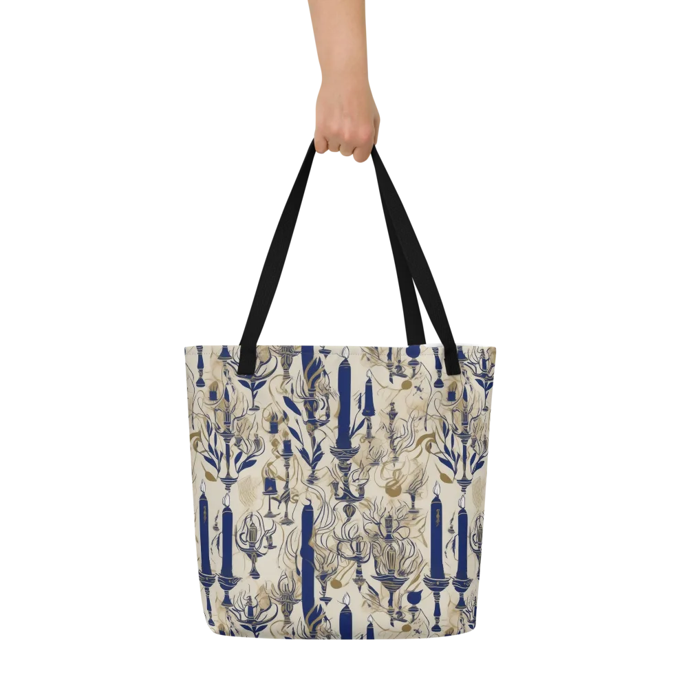 Candlelit Conservatory on Large Tote Bag W/ Pocket — Front