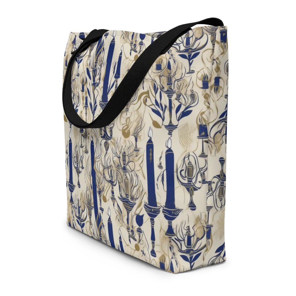 Candlelit Conservatory on Large Tote Bag W/ Pocket — Front
