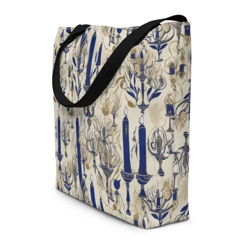 Candlelit Conservatory on a Large Tote Bag W/ Pocket
