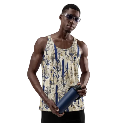 Candlelit Conservatory on a Men's Tank Top