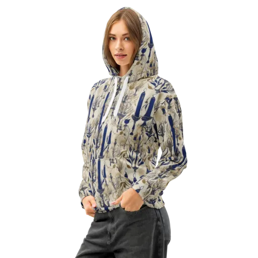Candlelit Conservatory on a Cotton Hoodie