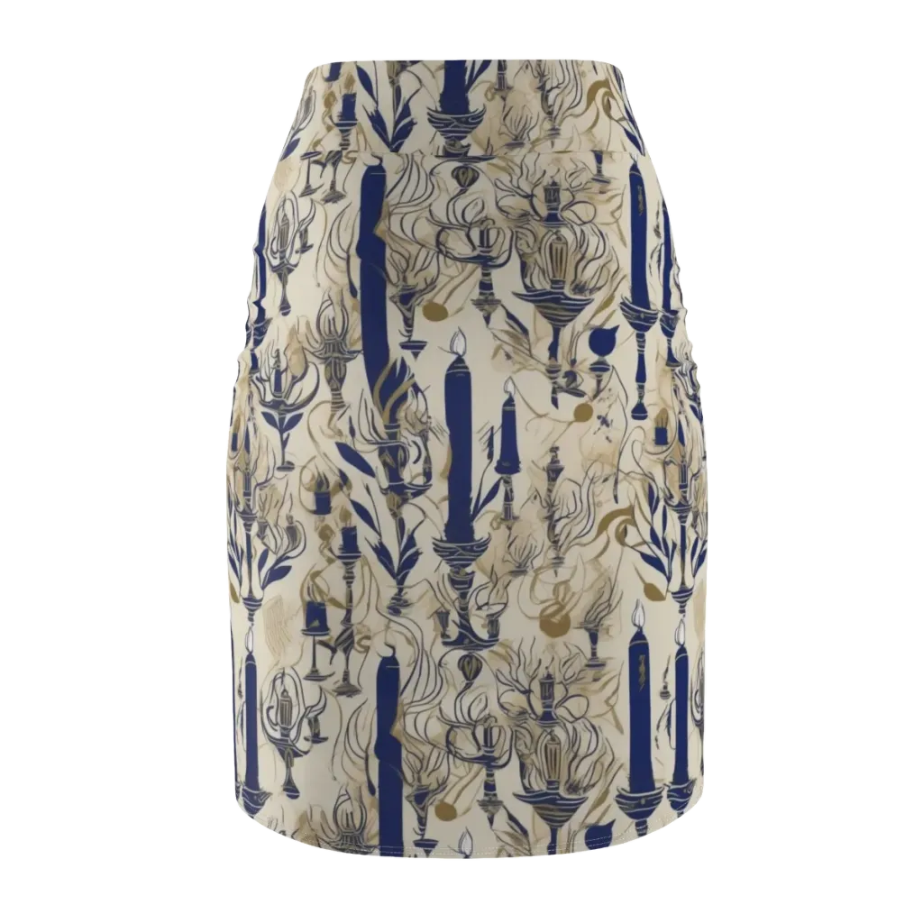 Candlelit Conservatory on Pencil Skirt — Back