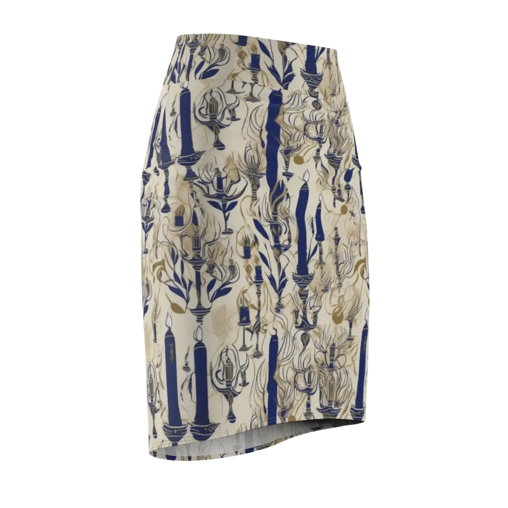 Candlelit Conservatory on Pencil Skirt — Front Side