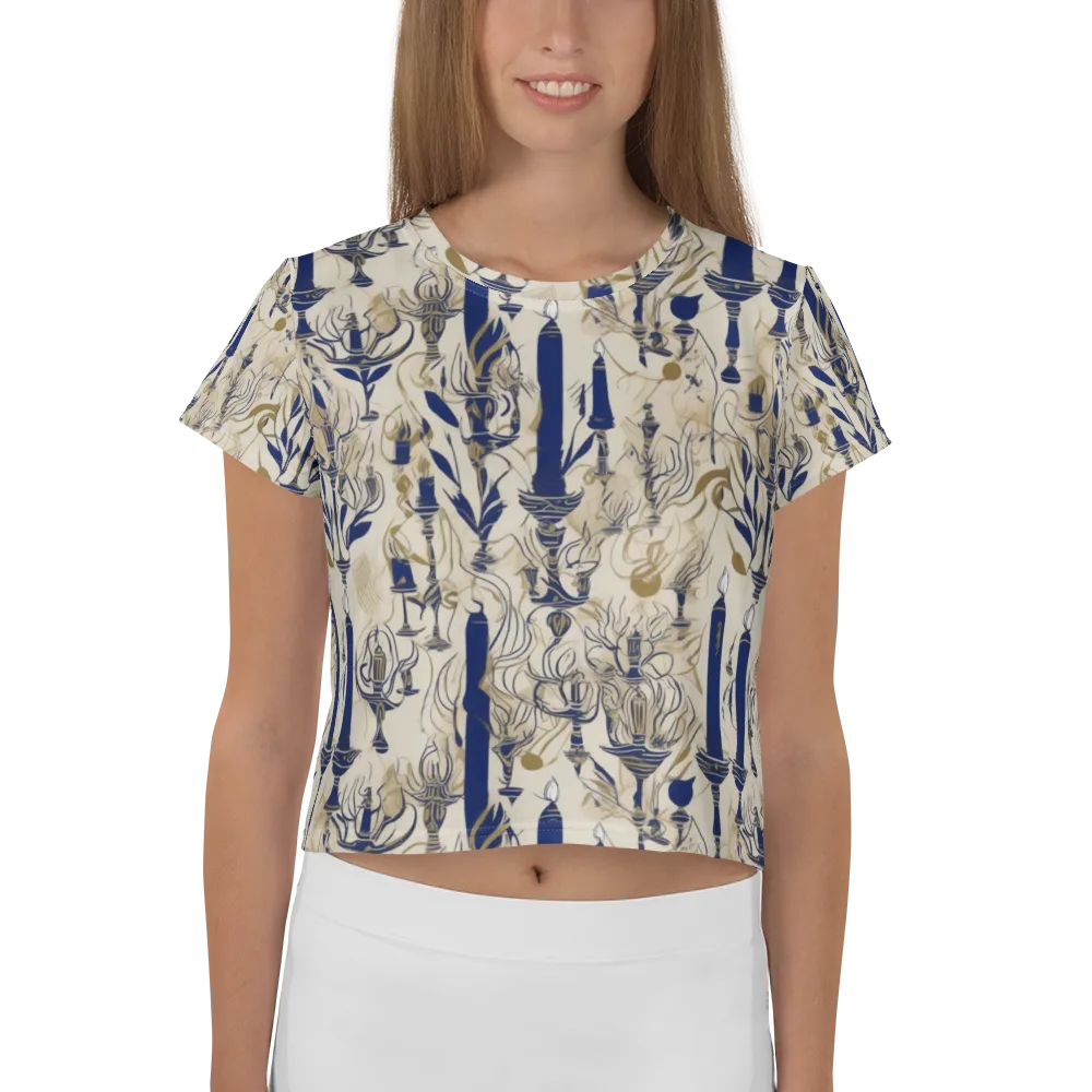 Candlelit Conservatory on Crop Tee — Front