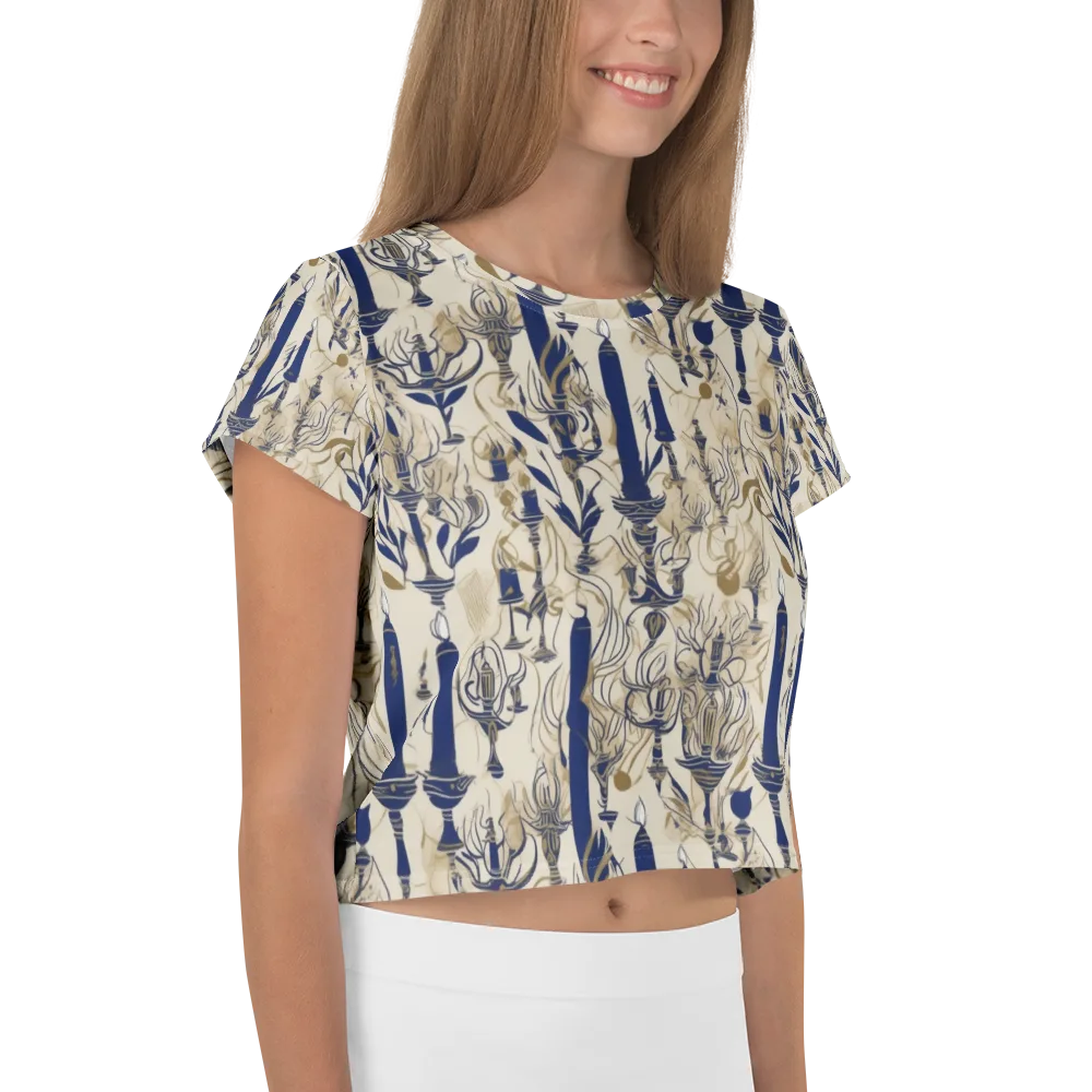 Candlelit Conservatory on Crop Tee — Right