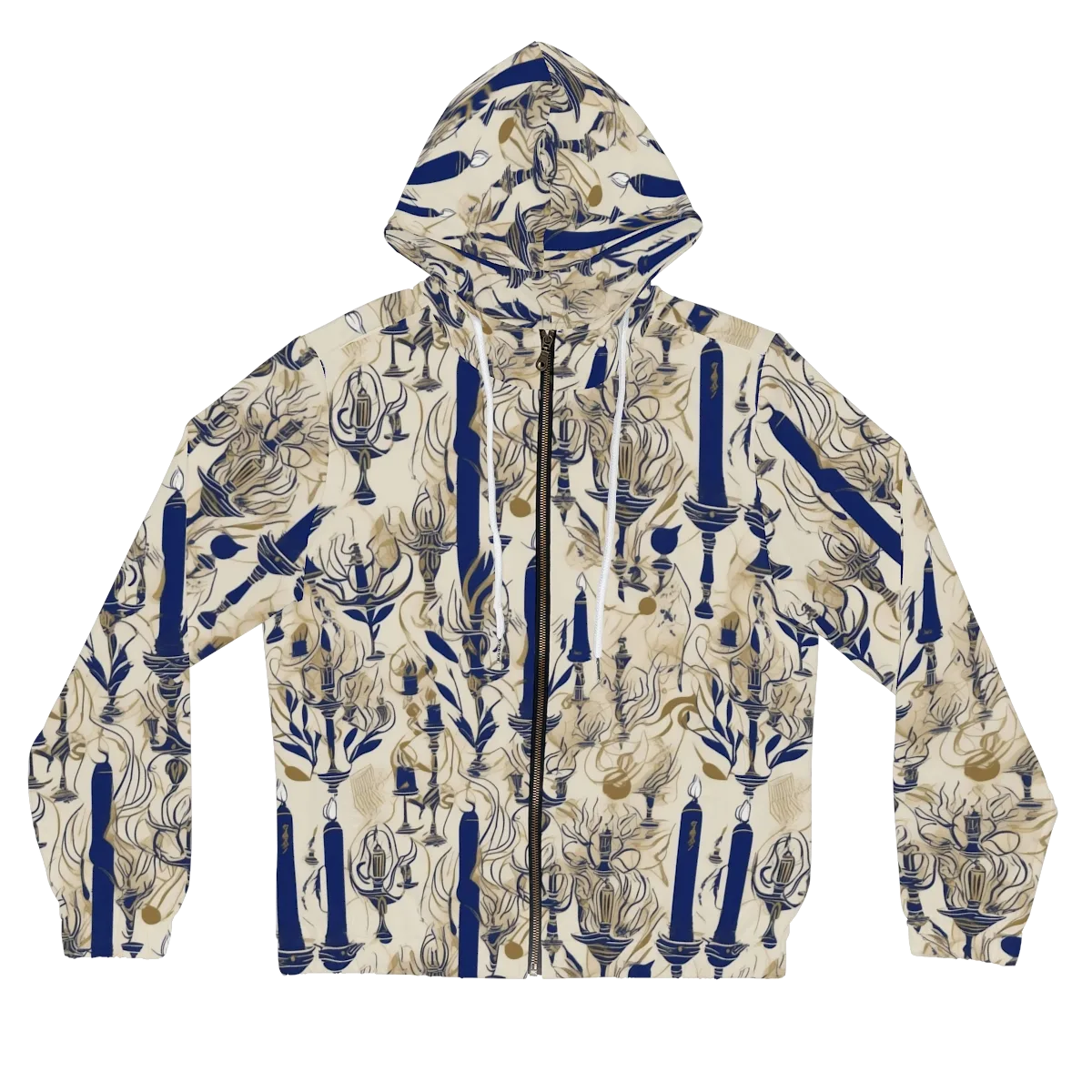 Candlelit Conservatory on Women's Full-Zip Hoodie — Front