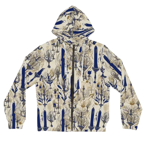 Candlelit Conservatory on a Women's Full-Zip Hoodie