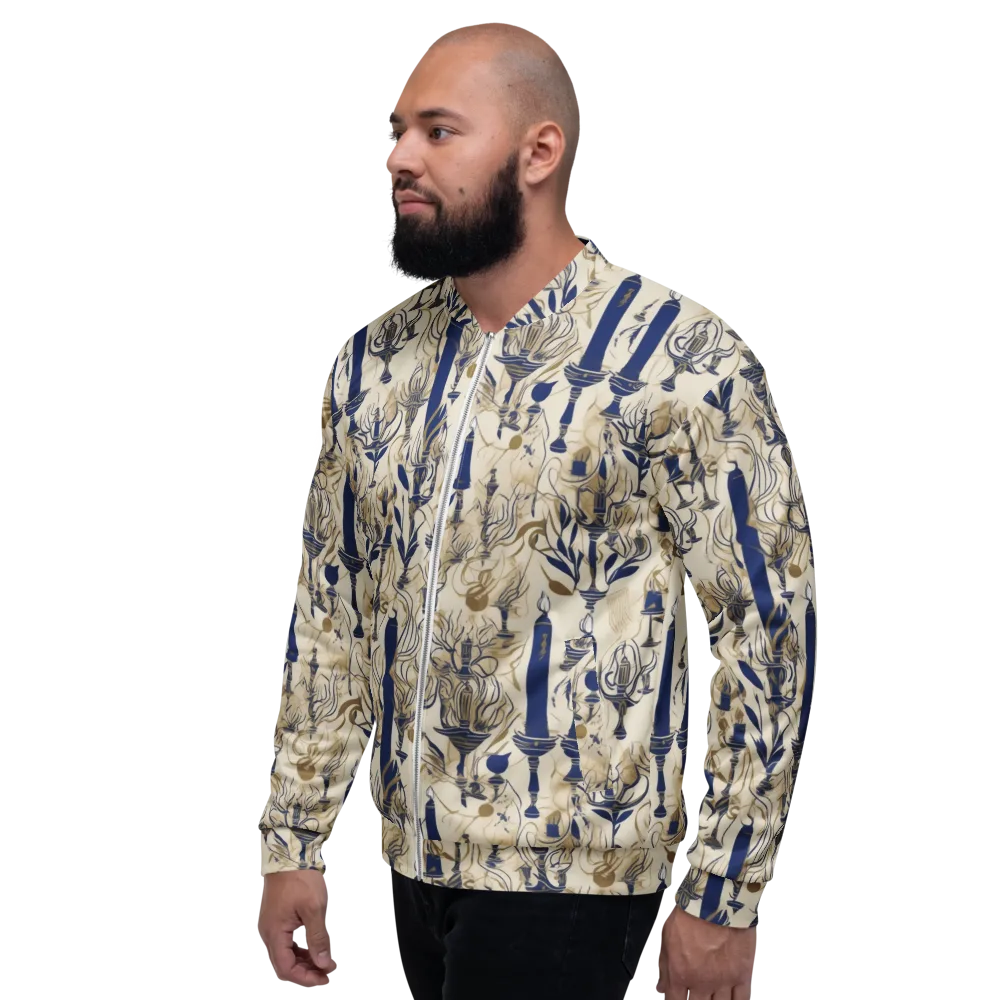 Candlelit Conservatory on Bomber Jacket — Left