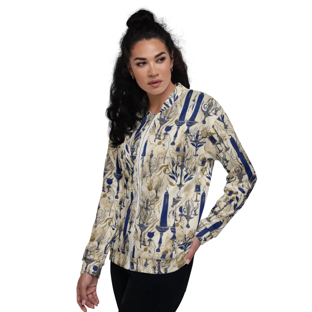 Candlelit Conservatory on Bomber Jacket — Left