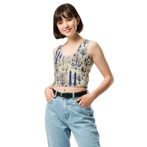 Candlelit Conservatory on a Crop Top