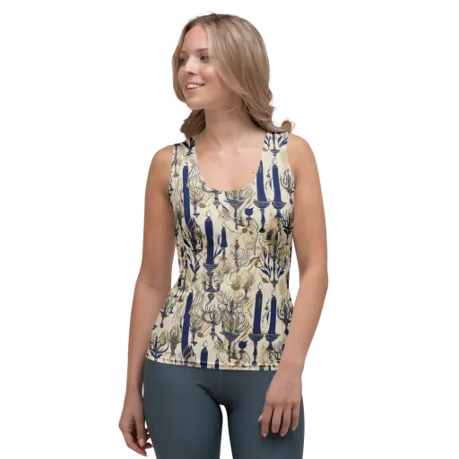 Candlelit Conservatory on a Women's Tank Top