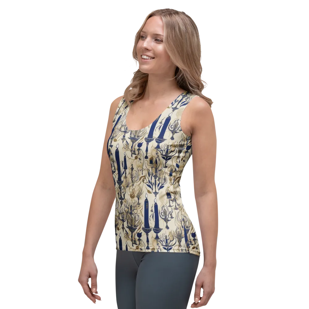 Candlelit Conservatory on Women's Tank Top — Left Front