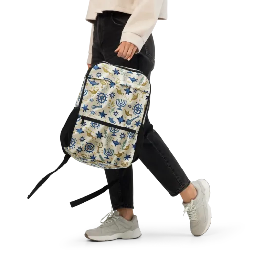 Blue Gold Voyager on a Utility Backpack