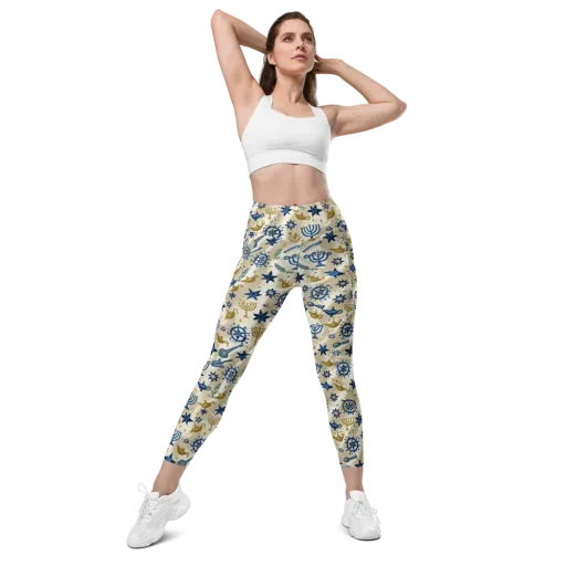 Blue Gold Voyager on a Leggings with Pockets