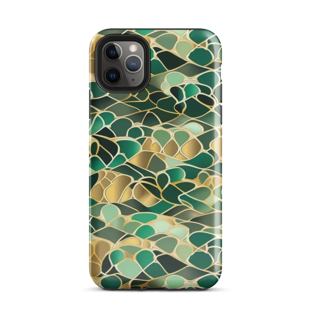 Gilded Emerald Lattice on Tough Case for iPhone® — Front